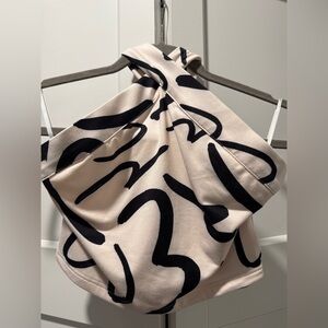 Halter top with Abstract Print